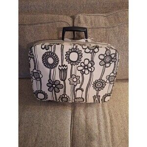 1960’s Samsonite Fashionare Marimekko‎ Suitcase black and white 20x15.5